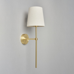 Tamsin Rechargeable Shaded Wall Light, Brass - thumbnail 5