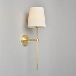 Tamsin Rechargeable Shaded Wall Light, Brass - thumbnail 4