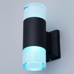 Romero Colour Changing LED Up and Down Outdoor Wall Light, Black - thumbnail 4