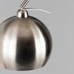 Benson Curved Floor Lamp, Satin Nickel - thumbnail 6
