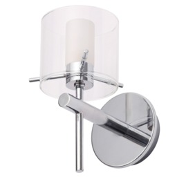 Jean Single Bathroom Wall Light, Chrome - thumbnail 1