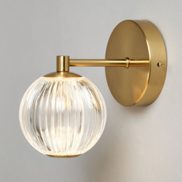 Rimi LED Wall Light, Satin Brass - thumbnail 4