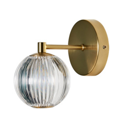 Rimi LED Wall Light, Satin Brass - thumbnail 7