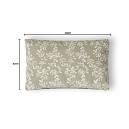 Rustic Floral Cushion, Sage - thumbnail 7