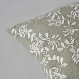 Rustic Floral Cushion, Sage - thumbnail 5