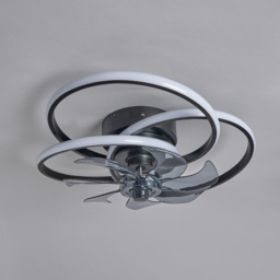 Trinity LED Dimmable Fan Ceiling Light, Black - thumbnail 7