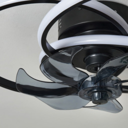 Trinity LED Dimmable Fan Ceiling Light, Black - thumbnail 9