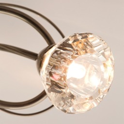 Marianne Small Flush Ceiling Light, Brass - thumbnail 6