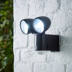 Orion Twin LED Spotlight with PIR Sensor, Black - thumbnail 3