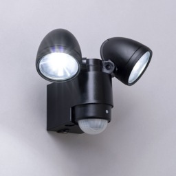 Orion Twin LED Spotlight with PIR Sensor, Black - thumbnail 4