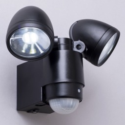 Orion Twin LED Spotlight with PIR Sensor, Black - thumbnail 6