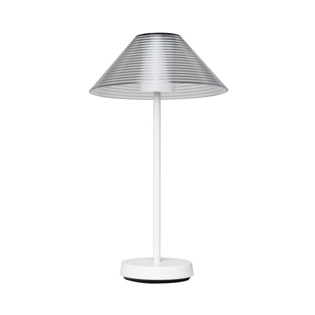 Lynx LED Rechargeable Outdoor Table Lamp, White - image 1
