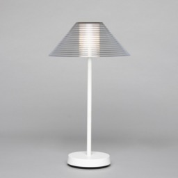 Lynx LED Rechargeable Outdoor Table Lamp, White - thumbnail 4