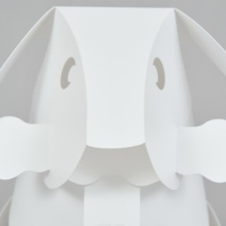 Glow Dog Origami Style Table Lamp, White - thumbnail 6