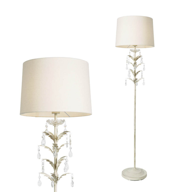 Paisley Floor Lamp, Cream - image 1