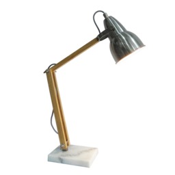 Aaron Marble Task Lamp, Grey - thumbnail 1