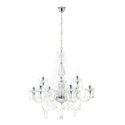 Charlotte 9 Light Chandelier, Chrome - thumbnail 8