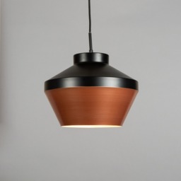 Lexi Ceiling Pendant, Black & Copper - thumbnail 4