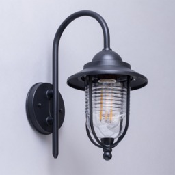 Walker Outdoor Fishermans Style Wall Light, Black - thumbnail 5