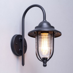 Walker Outdoor Fishermans Style Wall Light, Black - thumbnail 4