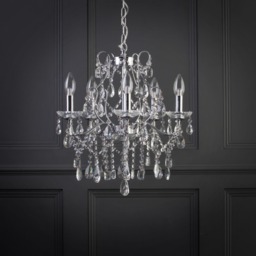 Annalee 5 Light Large Chandelier, Chrome - thumbnail 5