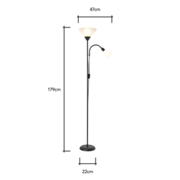 Mother & Child Floor Lamp, Black - thumbnail 9