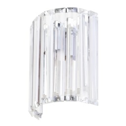 Shirley Curved Bathroom Wall Light, Chrome - thumbnail 1