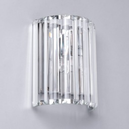Shirley Curved Bathroom Wall Light, Chrome - thumbnail 5