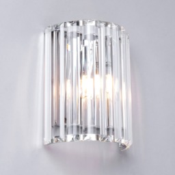 Shirley Curved Bathroom Wall Light, Chrome - thumbnail 4