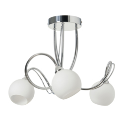 Soni Small Flush Ceiling Light, Chrome - thumbnail 7