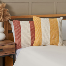 Herringbone Chenille Cushion, Terracotta - thumbnail 6
