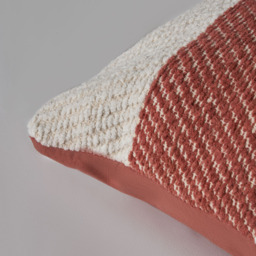 Herringbone Chenille Cushion, Terracotta - thumbnail 4