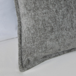Oxford Chenille Cushion, Grey - thumbnail 4