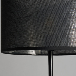 Oliver Marble Base Floor Lamp with Shade, Black - thumbnail 6