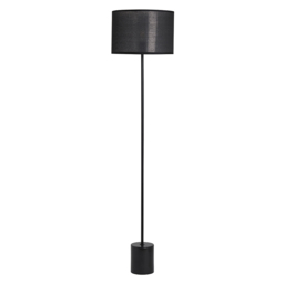 Oliver Marble Base Floor Lamp with Shade, Black - thumbnail 8