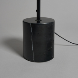 Oliver Marble Base Floor Lamp with Shade, Black - thumbnail 7