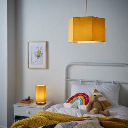 Glow Hexagon Ceiling Light Shade, Ochre - thumbnail 7