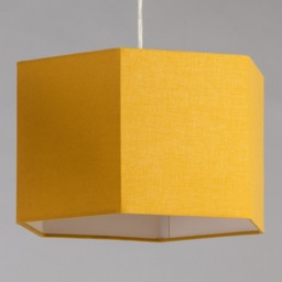 Glow Hexagon Ceiling Light Shade, Ochre - thumbnail 5