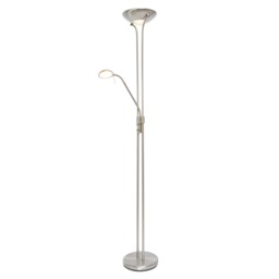 Mother and Child LED Floor Lamp, Satin Nickel - thumbnail 1