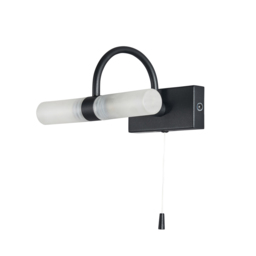 Cygna Bathroom Wall Light, Satin Black - thumbnail 8