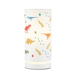 Glow Dinosaur Glow In The Dark Table Lamp, White - thumbnail 1