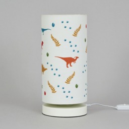 Glow Dinosaur Glow In The Dark Table Lamp, White - thumbnail 5