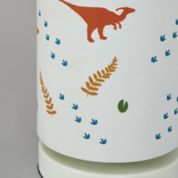 Glow Dinosaur Glow In The Dark Table Lamp, White - thumbnail 6