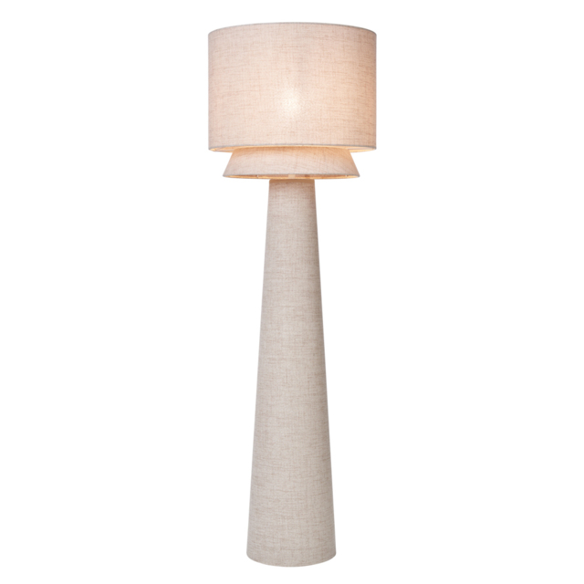 Terri Tiered Floor Lamp, Natural - image 1