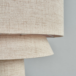 Terri Tiered Floor Lamp, Natural - thumbnail 6