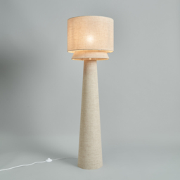 Terri Tiered Floor Lamp, Natural - thumbnail 4