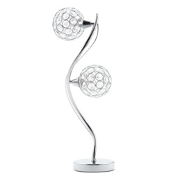 Orianna Table Lamp, Chrome - thumbnail 1