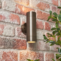 Bruce Solid Brass Outdoor Up & Down Wall Light, Antique Bronze - thumbnail 3