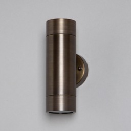 Bruce Solid Brass Outdoor Up & Down Wall Light, Antique Bronze - thumbnail 5