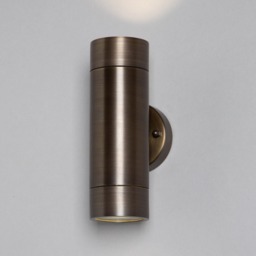 Bruce Solid Brass Outdoor Up & Down Wall Light, Antique Bronze - thumbnail 4